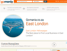 Tablet Screenshot of east-london.gomania.co.za
