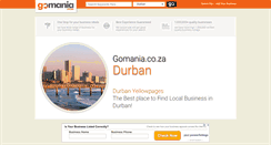 Desktop Screenshot of durban.gomania.co.za