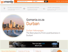 Tablet Screenshot of durban.gomania.co.za
