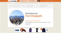 Desktop Screenshot of port-elizabeth.gomania.co.za