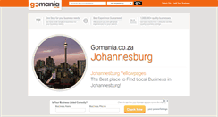 Desktop Screenshot of johannesburg.gomania.co.za