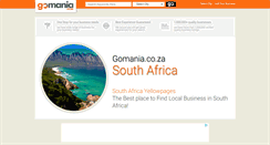 Desktop Screenshot of gomania.co.za