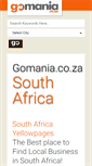 Mobile Screenshot of gomania.co.za