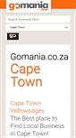 Mobile Screenshot of cape-town.gomania.co.za