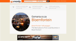 Desktop Screenshot of bloemfontein.gomania.co.za
